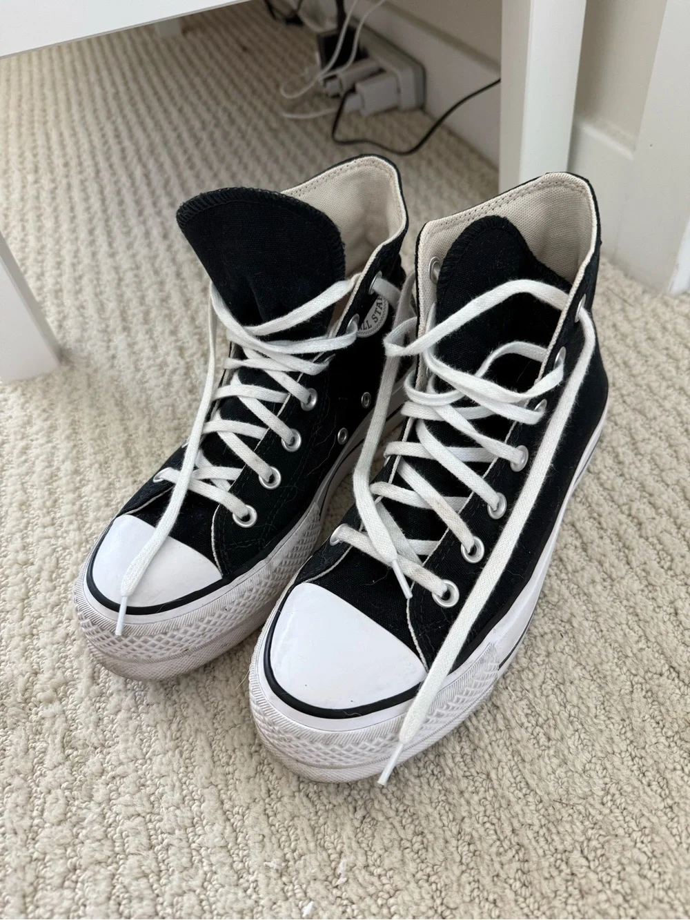 Platform High Top Black Converse